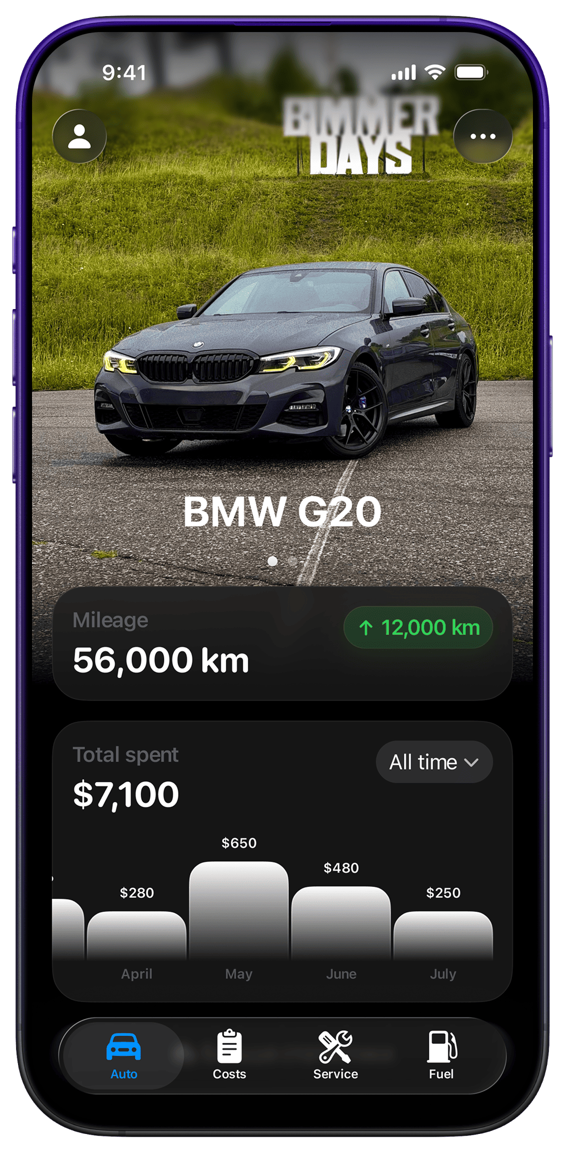 Track mileage and expenses